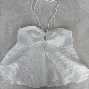 Tie Halter Babydoll Top